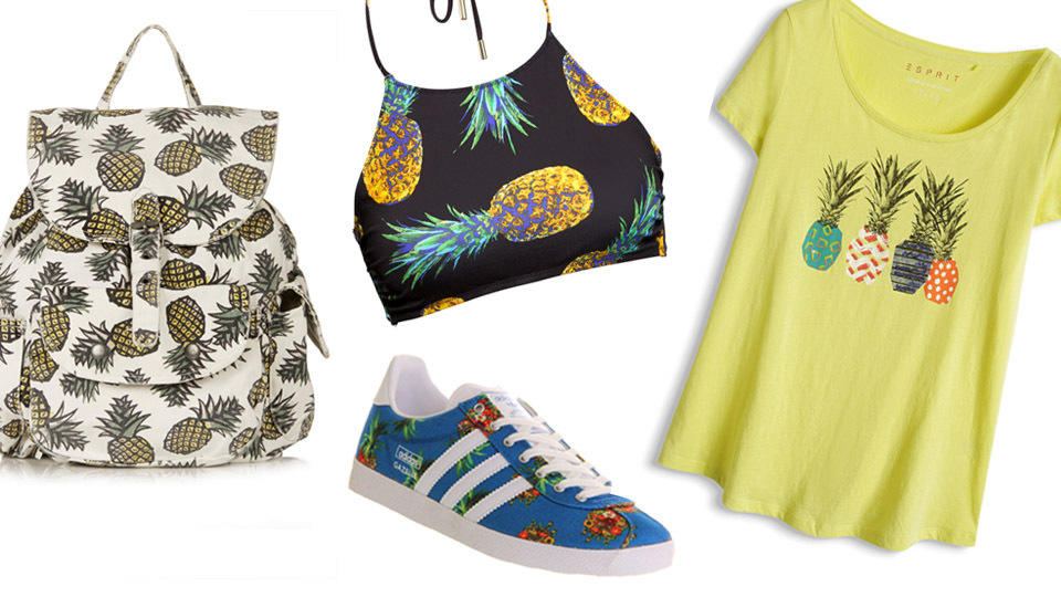 FZ Mode Ananas-Shirt, Melonentasche und Co.: Obst-Prints liegen im Trend FZ Mode Ananas-Shirt, Melonentasche und Co.: Obst-Prints liegen im Trend