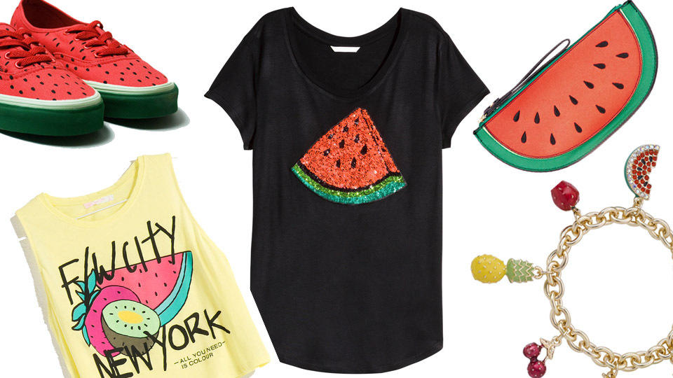 FZ Mode Ananas-Shirt, Melonentasche und Co.: Obst-Prints liegen im Trend FZ Mode Ananas-Shirt, Melonentasche und Co.: Obst-Prints liegen im Trend