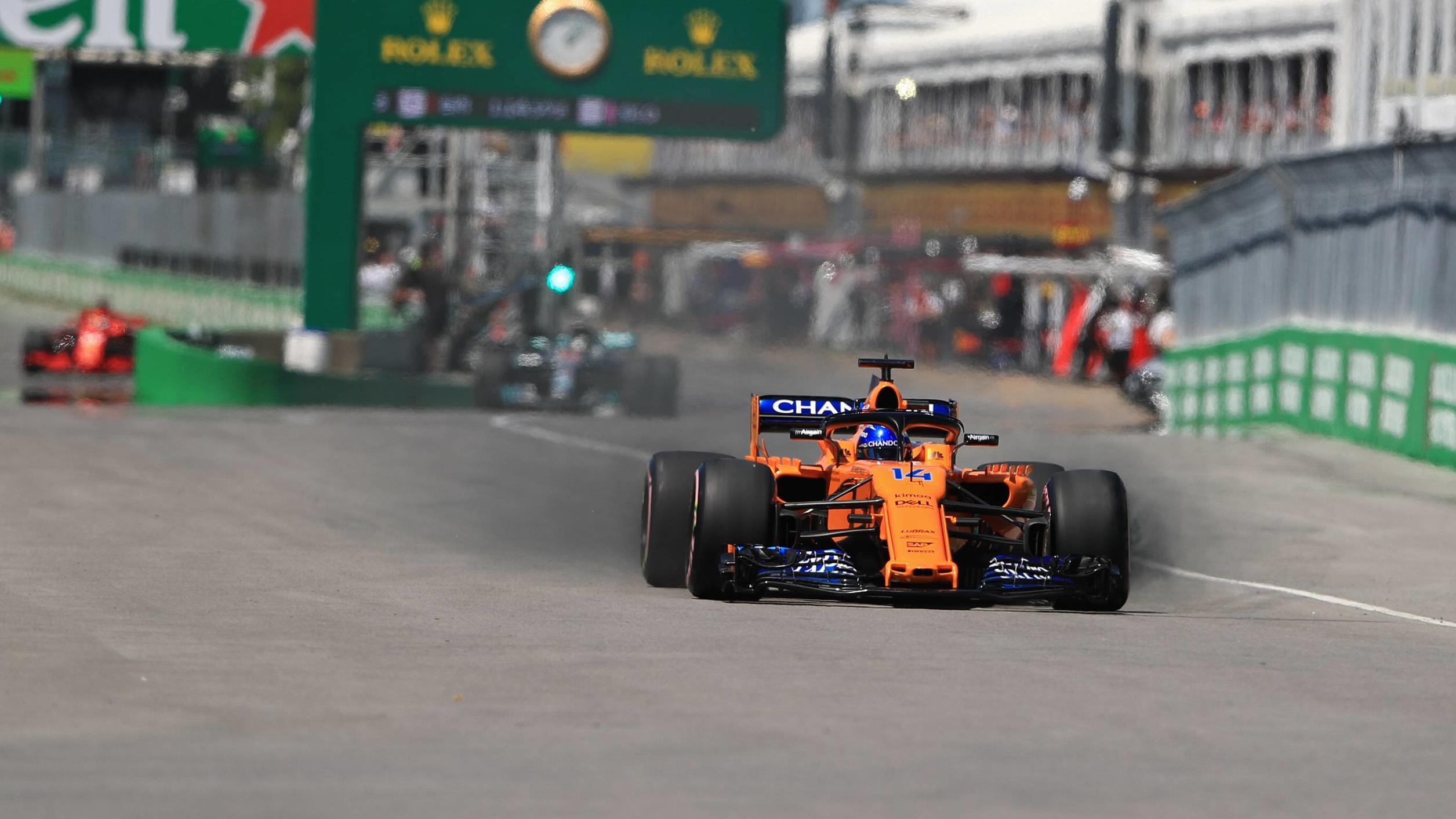 Formel 1: Fernando Alonso in Kanada so schlecht wie zuletzt im Minardi 9th June 2018, Circuit Gilles-Villeneuve, Montreal, Canada; Canadian Formula One Grand Prix, qualification; McLaren; Fernando Alonso PUBLICATIONxINxGERxSUIxAUTxHUNxSWExNORxDENxFINxONLY ActionPlus12035122 Octane