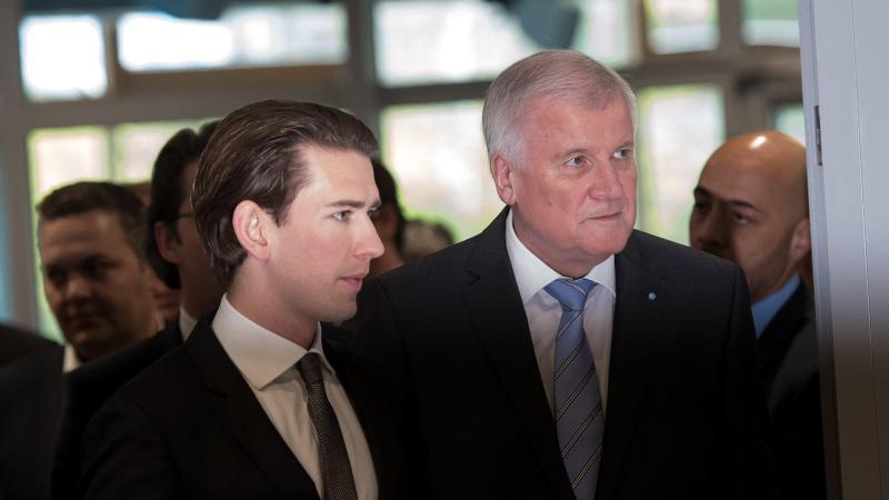Seehofer verschiebt Vorstellung seines Asylplans Horst Seehofer trifft Sebastian Kurz
