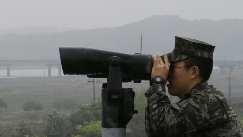 Der Konflikt auf der koreanischen Halbinsel An der Grenze