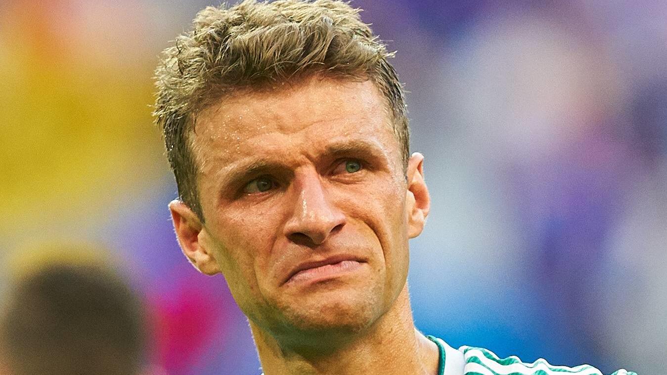 FIFA analysiert deutsches WM-Aus: DFB-Team fehlte Killerinstinkt Germany - South Korea, Soccer, Kazan, June 27, 2018 Thomas MUELLER, DFB 13 sad, disappointed, angry, Emotions, disappointment, frustration, frustrated, sadness, desperate, despair, tears, GERMANY - KOREA REPUBLIC FIFA World Cup WM Weltmeisterschaft F