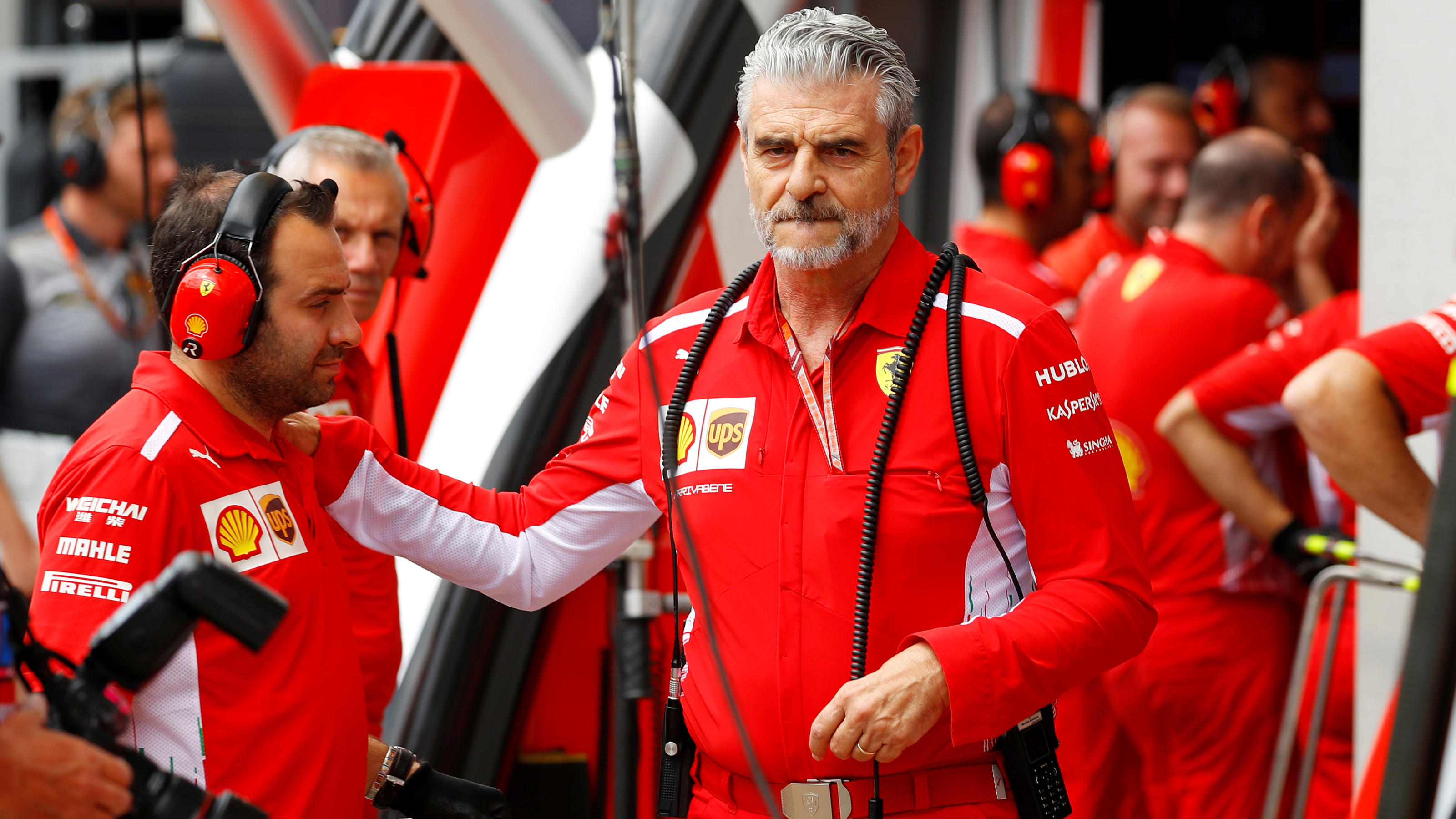 Formel 1: Niki Lauda wütet nach Silverstone-Crash - Maurizio Arrivabene ist außer sich F1 Formula One - Austrian Grand Prix - Red Bull Ring, Spielberg, Austria - June 30, 2018 Ferrari Team Principal Maurizio Arrivabene during practice REUTERS/Leonhard Foeger