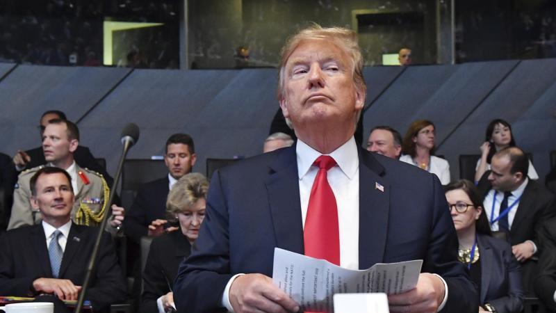 Trump bringt Nato-Gipfel an den Rand des Scheiterns Trump spricht zum Gipfel-Abschluss