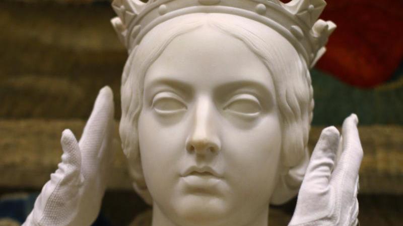 Kunstwerke in neuer Ausstellung von Prinz Charles Büste von Queen Victoria