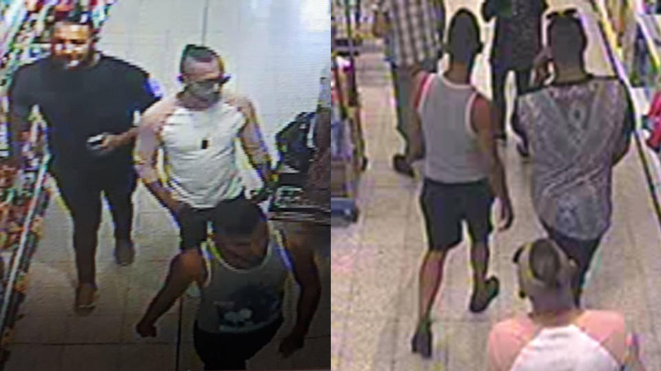Säureangriff auf Jungen (3) in Worcester: Vater und weitere Männer angeklagt Verdächtige im Supermarkt in Worcester (England).