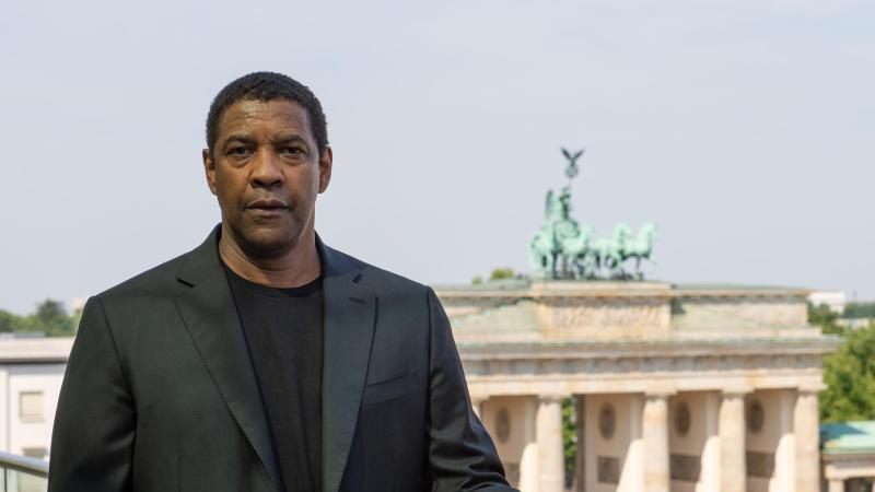 Denzel Washington schwitzt in Berlin Denzel Washington