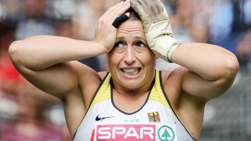 Hammerwerferin Klaas vor dem letzten großen Wurf Kathrin Klaas