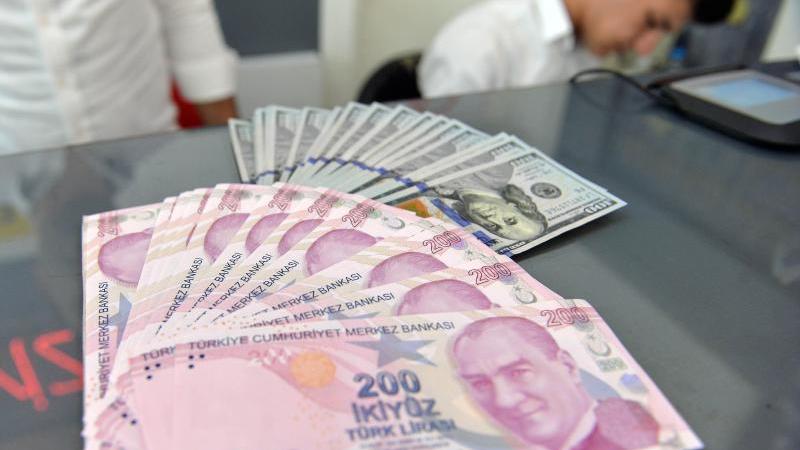 Türkische Lira im freien Fall Wechselstube in Ankara