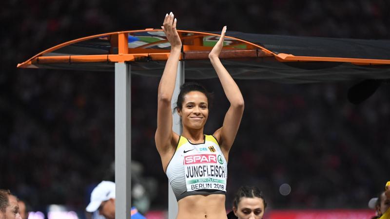 Jungfleisch mit Hochsprung-Bronze: "Es war richtig gut" Glücklich über Bronze