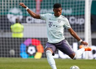Linksverteidiger David Alaba steigt nach seiner schweren Prellung des linke... weiterlesen