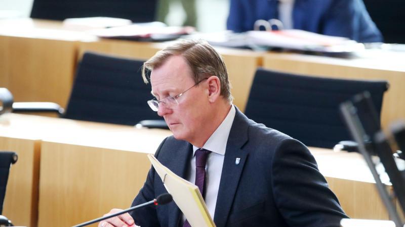 Kunterbunte Kombinationen in den deutschen Ländern Bodo Ramelow im Erfurter Landtag