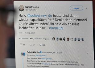 Einem absurden Streit zwischen einem Twitter-User und der Polizei Dortmund ... weiterlesen