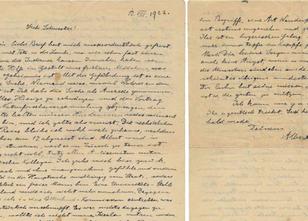 Ein Brief des Physikers Albert Einstein (1879-1955) an seine Schwester Maja... weiterlesen