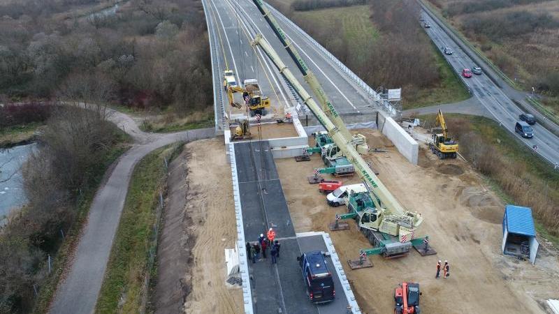 A20-Behelfsbrücke bei Tribsees wird freigegeben Behelfsbrücke für Autobahn A20