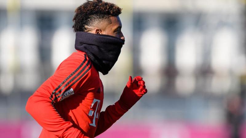 Coman über Ribéry und Robben: "Wirklich Ikonen" Kingsley Coman beim Training