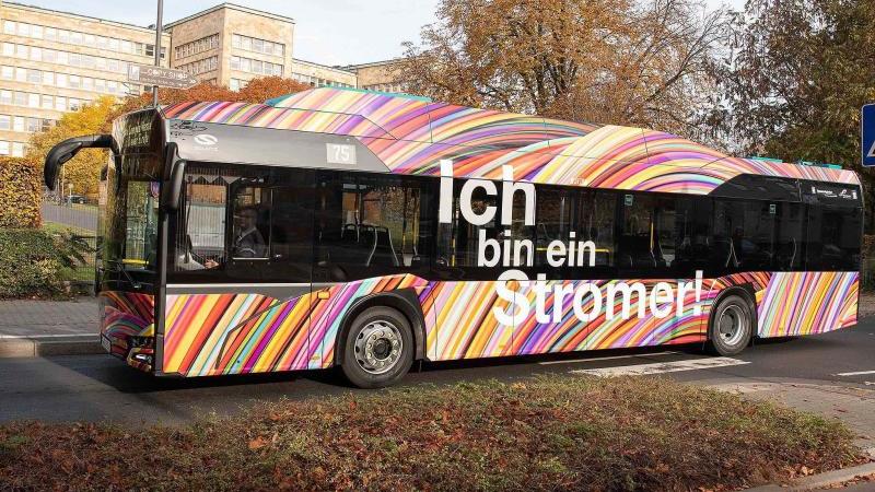 Erste E-Bus-Linie in Frankfurt: Wasserstoff kommt 2019 Elektrobus der Linie 75