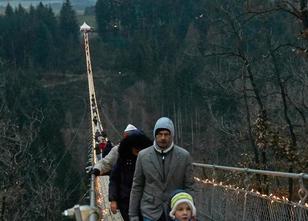 Die Hängeseilbrücke Geierlay im Hunsrück hat sich laut der Gemeinde Mörsdor... weiterlesen