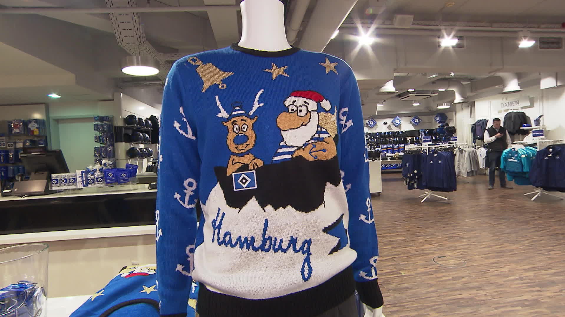 Hässliche Weihnachtspullover - haben Sie auch schon einen "Ugly Christmas Sweater"? Ugly Christmas Sweater vom HSV