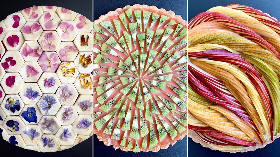 Hobby-Bäckerin macht Kuchen zu geometrischen Kunstwerken Lauren Kos Kuchen