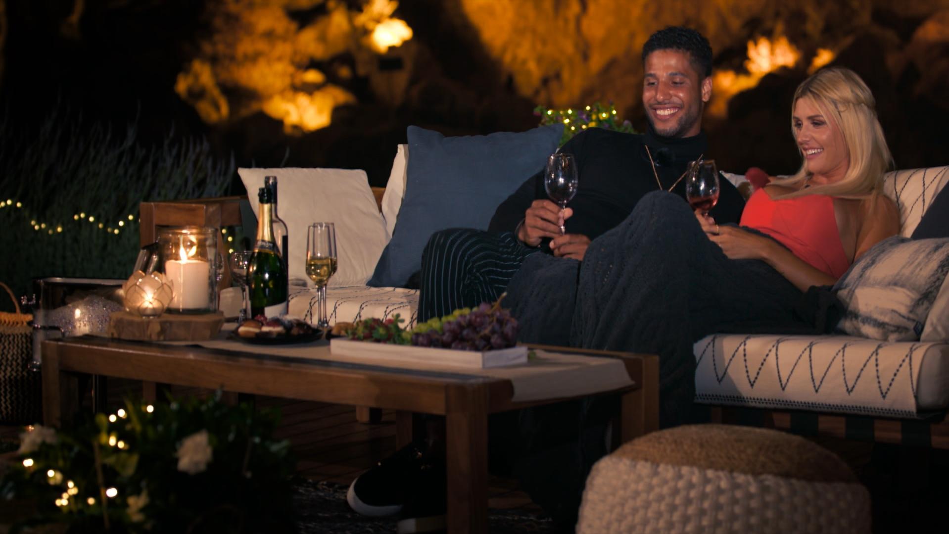David patzt beim Einzeldate mit Bachelorette Gerda David darf ein romantisches Einzeldate mit Bachelorette Gerda verbringen.