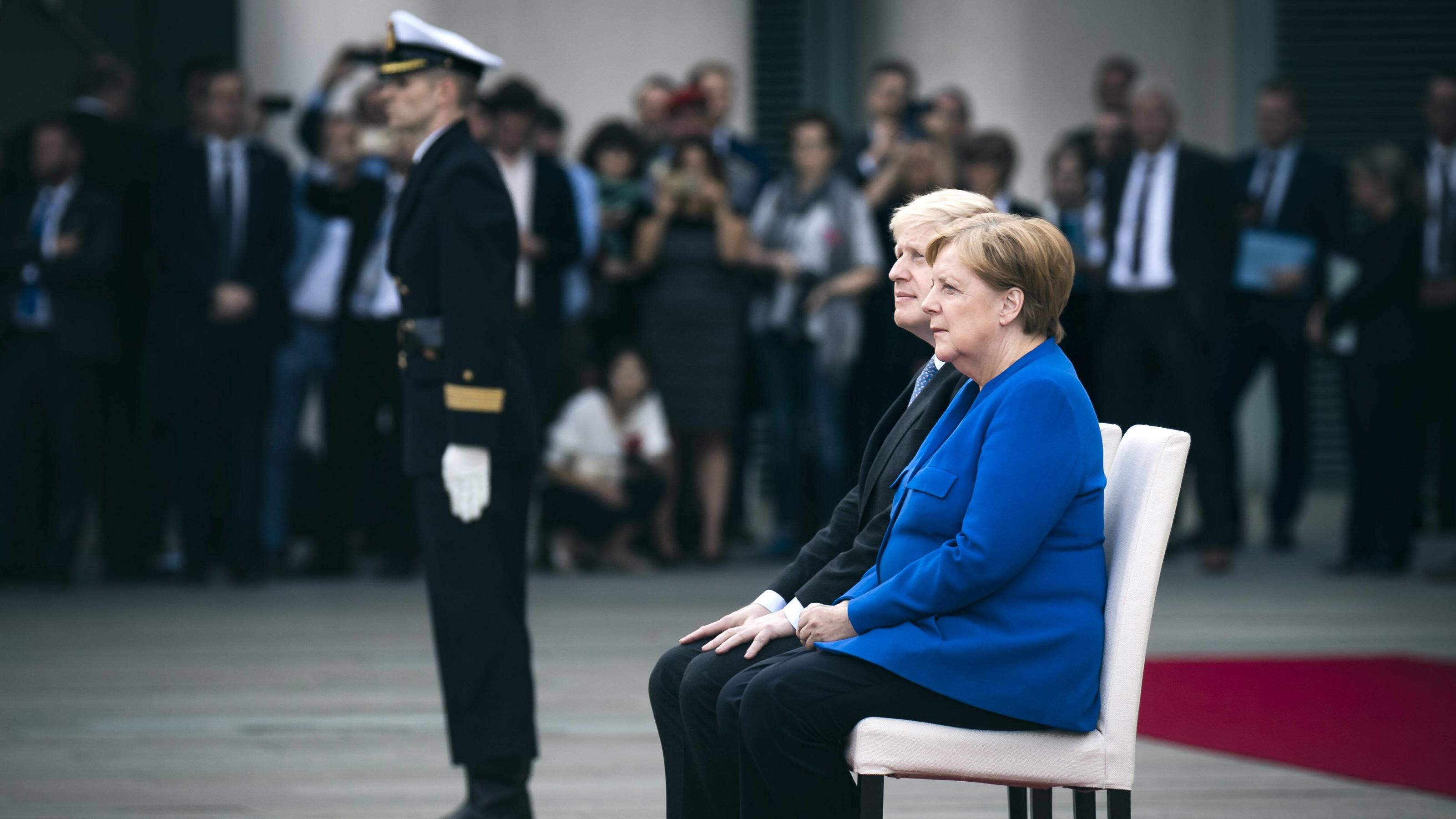 Boris Johnsons kleiner Seitenhieb: "Wir schaffen das" Bundeskanzlerin Angela Merkel empfängt Boris Johnson