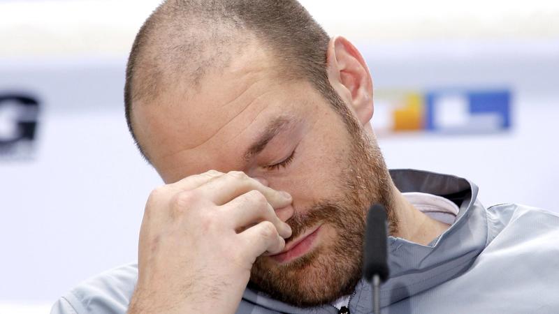 Ex-Weltmeister Tyson Fury verliert Box-Lizenz Bilder des Tages - SPORT Tyson Fury bei der Pressekonferenz Fury vs. Klitschko II in der Mall der Mediengruppe RTL Deutschland. Köln, 28.04.2016 Foto:xC.xHardtx/xFuturexImageImages the Day Sports Tyson Fury at the Press conference Fury vs Klitschko I