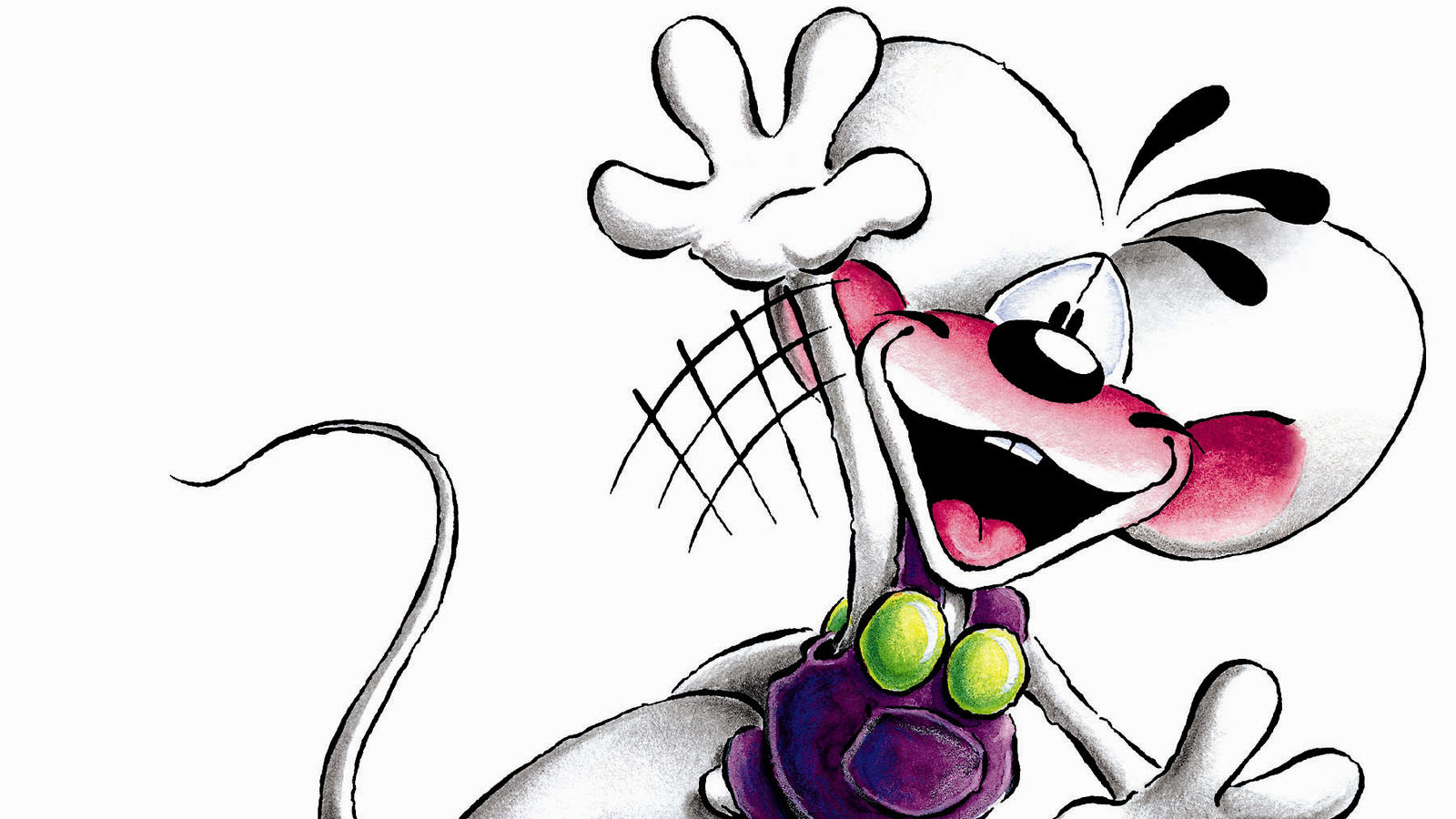 'Diddl' ist zurück: Die kleine Springmaus feiert ihr Comeback via Instagram Das Bild zeigt die Comic-Springmaus Diddl, Produkte mit ihr darauf werden vom Depesche-Verlag in Geesthacht vertrieben (undatiertes Handout). Drei schwarze Haare auf dem Kopf und immer in Latzhose - wie volljährig sieht Diddl nicht aus. Er ist es inz