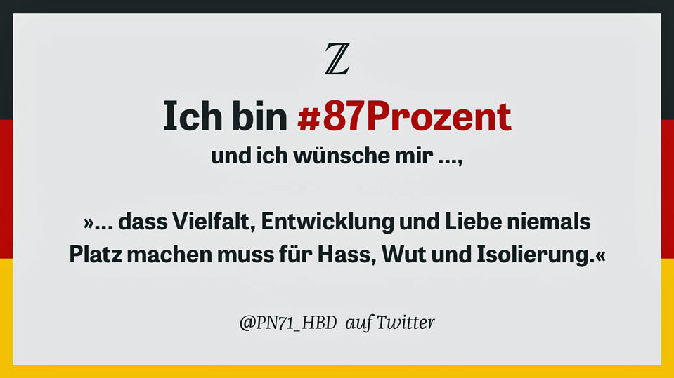 #87Prozent: So grenzt sich die große Mehrheit von der AfD ab 87prozent