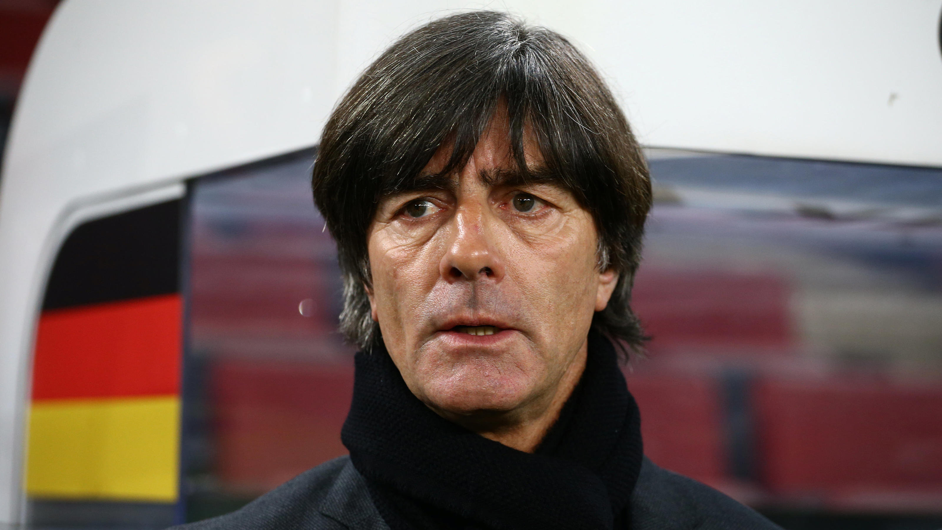Stindl rettet Deutschland Remis gegen Frankreich Soccer Football - International Friendly - Germany vs France - RheinEnergieStadion, Cologne, Germany - November 14, 2017 Germany coach Joachim Low before the match REUTERS/Wolfgang Rattay