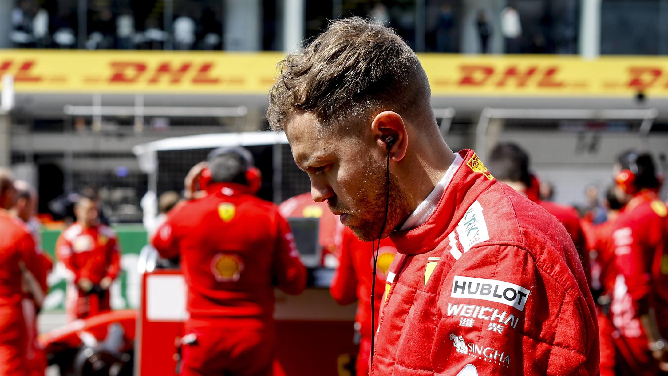 Rückkehr nach Baku: Vettel will den Skandal vergessen Bilder des Tages - SPORT Shanghai: Motorsports: Formula 1 2018 Heineken Chinese Grand Prix Chinese Formula One Grand Prix Shanghai Circuit in Shanghai, China. , 5 Sebastian Vettel (GER, Scuderia Ferrari) Shanghai China