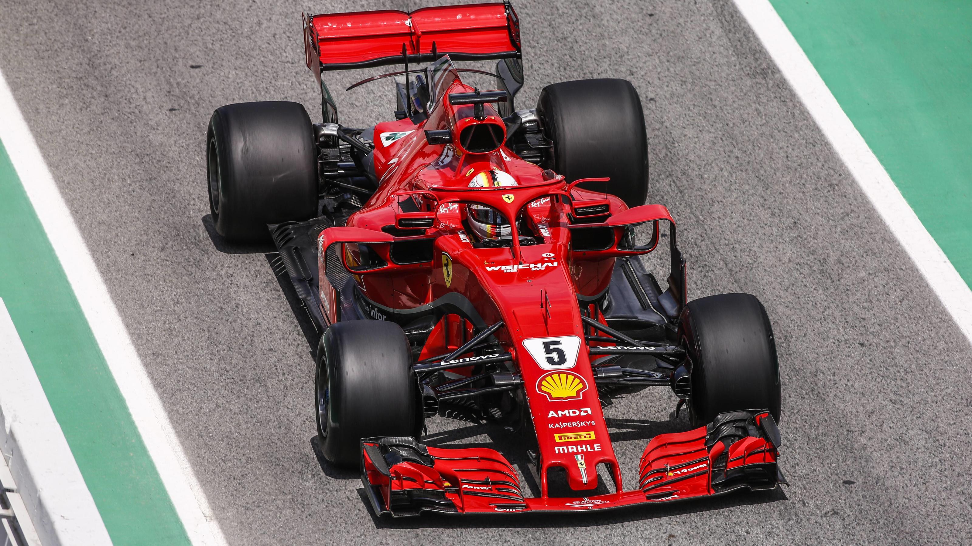 Formel-1-Test in Barcelona: Max Verstappen fährt Sebastian Vettel davon Schon wieder Barcelona: Sebastian Vettel belegte am ersten Tag der Young Driver Tests Rang 3