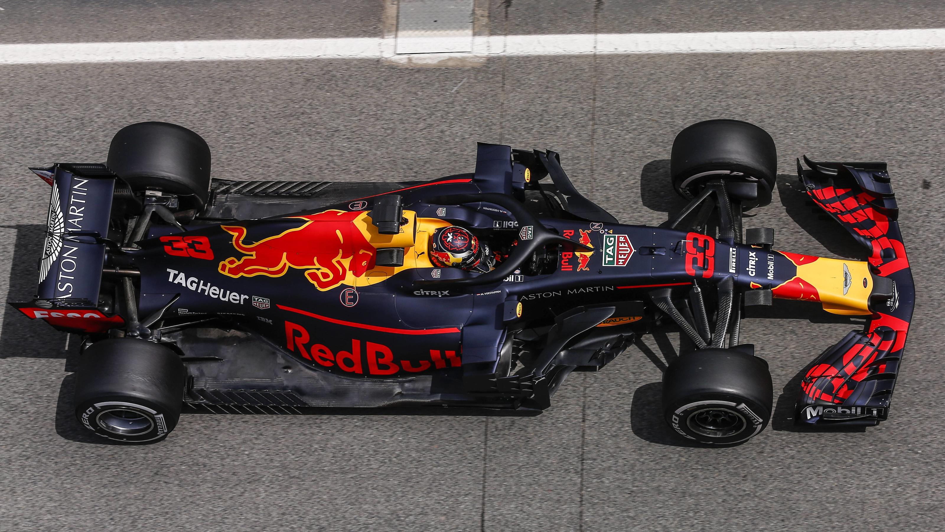 Formel-1-Test in Barcelona: Max Verstappen fährt Sebastian Vettel davon Der Schnellste und obendrein noch fleißig: Max Verstappen im Red Bull