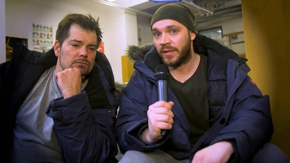 GZSZ: Patrick Heinrich und Daniel Fehlow geben Einblicke in die Dreharbeiten ihres Boxkampfes GZSZ: Daniel Fehlow und Patrick Heinrich backstage