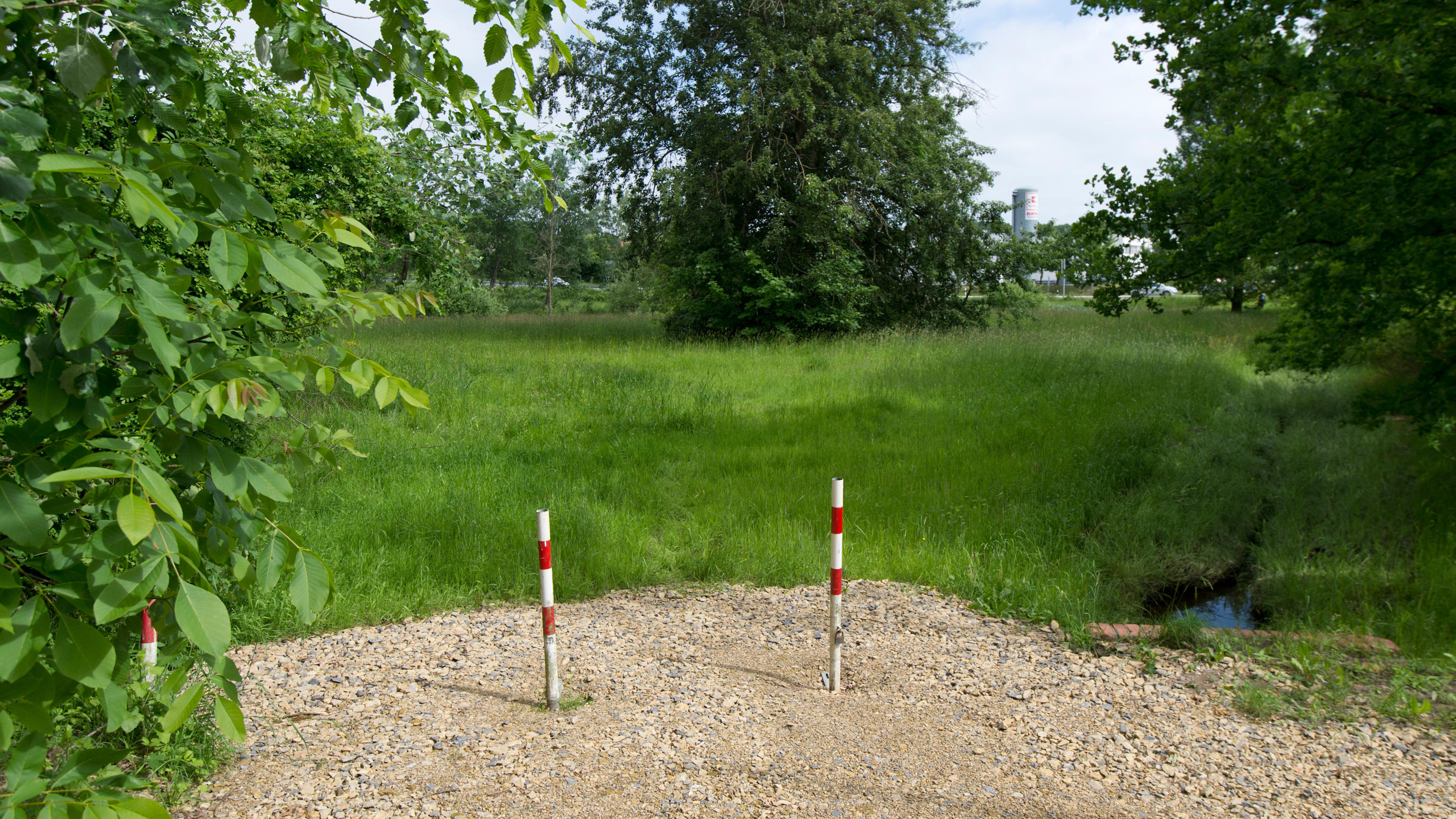 Osnabrück: Vater verletzt Säugling lebensgefährlich - und behauptet, es sei ein Hund gewesen Wiese nahe der A30 bei Osnabrück
