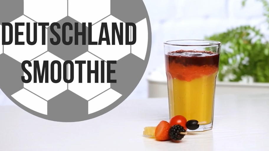 Deutschland-Smoothie für die WM-Party Deutschland-Smoothie für die WM-Party
