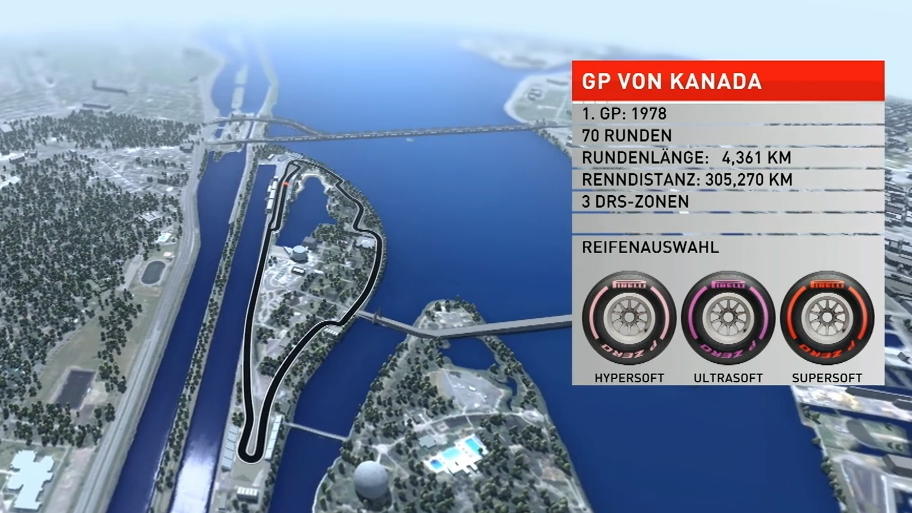 Kanada-GP im Birdview: Crash-Gefahr an 'Wall of Champions' Kanada-GP im Birdview: Crash-Gefahr an 'Wall of Champions'