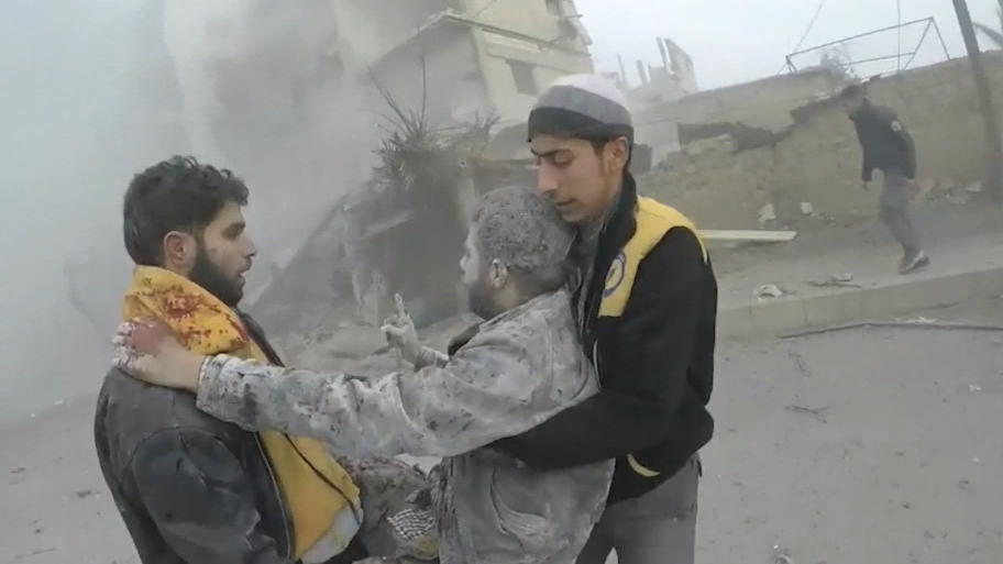 Angriffe auf das syrische Rebellengebiet Ost-Ghuta Angriffe auf das syrische Rebellengebiet Ost-Ghuta