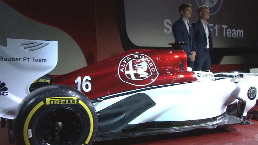 Ericsson & Leclerc präsentieren neuen Sauber Ericsson & Leclerc präsentieren neuen Sauber