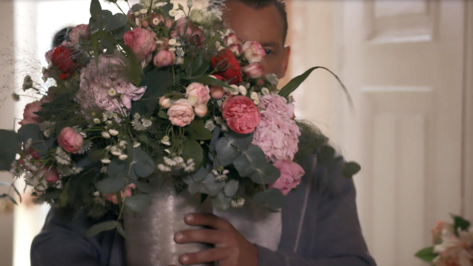 Dieser Blumenbote ist brandgefährlich Dieser Blumenbote ist brandgefährlich