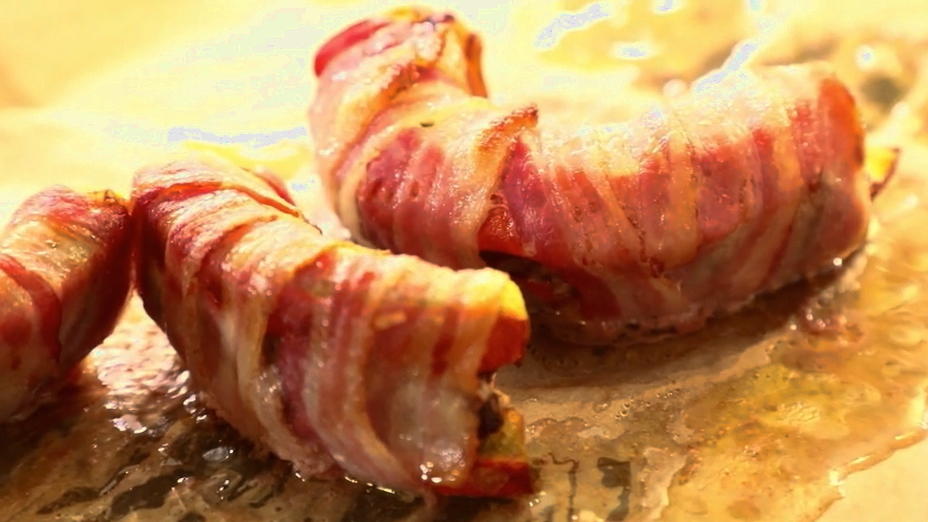 Kürbis-Bacon-Bombs Kürbis-Bacon-Bombs