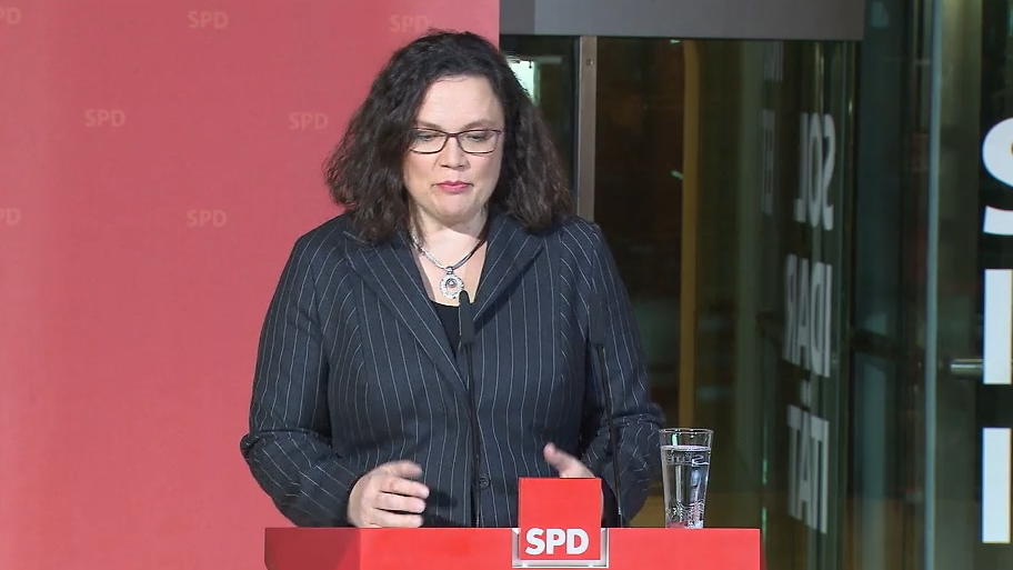 Andrea Nahles zur Landtagswahl in Hessen Andrea Nahles zur Landtagswahl in Hessen