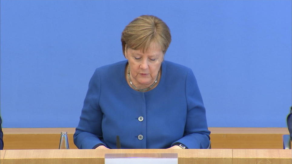 Bundespressekonferenz Zu Coronavirus Bundeskanzlerin Merkel Ruft Zur