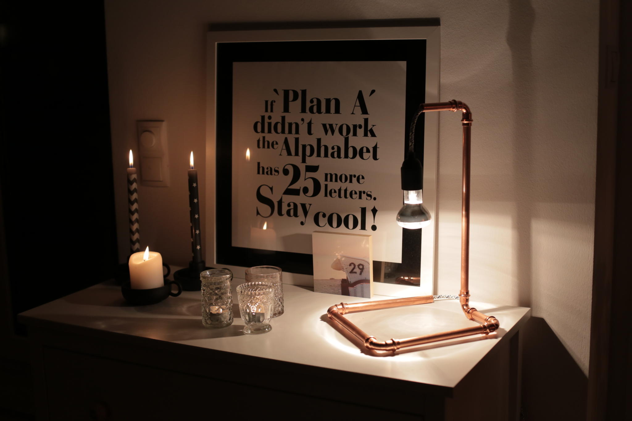 Lampe Selber Bauen So Gelingt Kupferrohrlampe In Roségold Optik Mag Diy Kupferlampe Basteln
