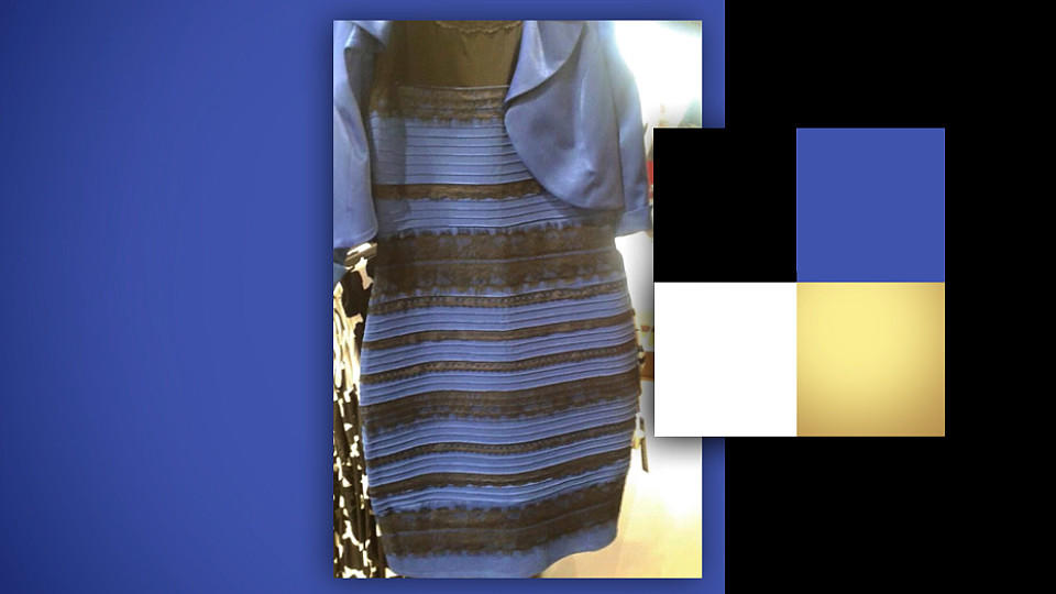 Blaues Oder Weißes Kleid
