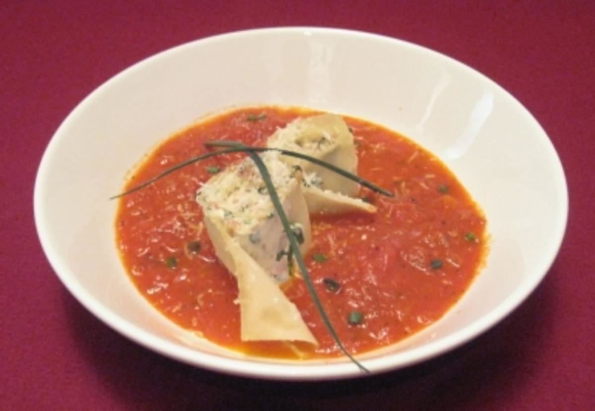 Sizilianische Tomatencremesuppe - Manche mögens heiß