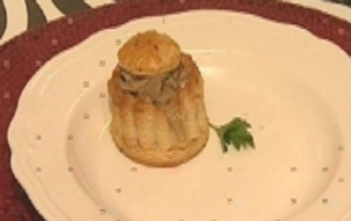 Königspastete mit Pilzragout
