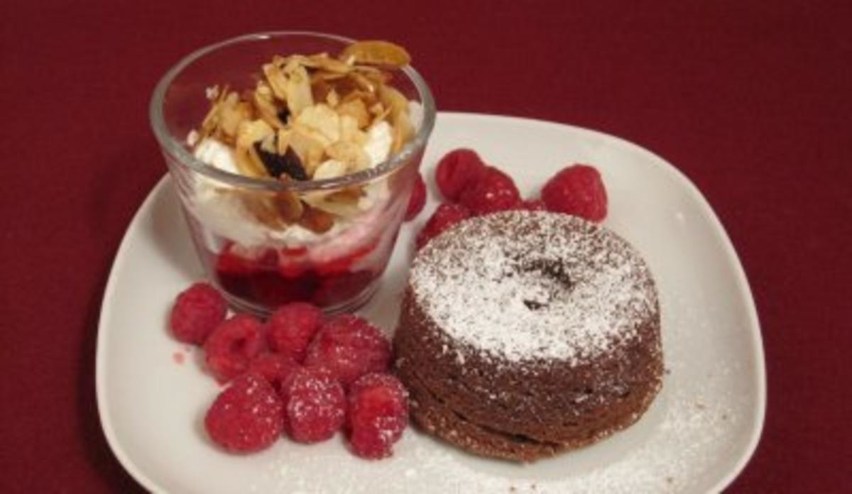 Warmer Schokoladenkuchen