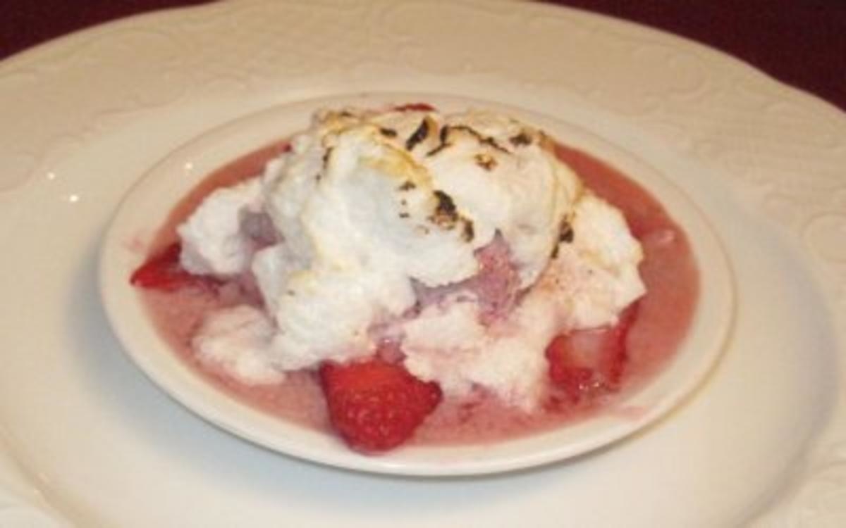 Flambiertes Eis