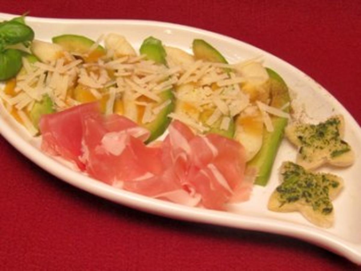 Birnen-Avocado-Carpaccio